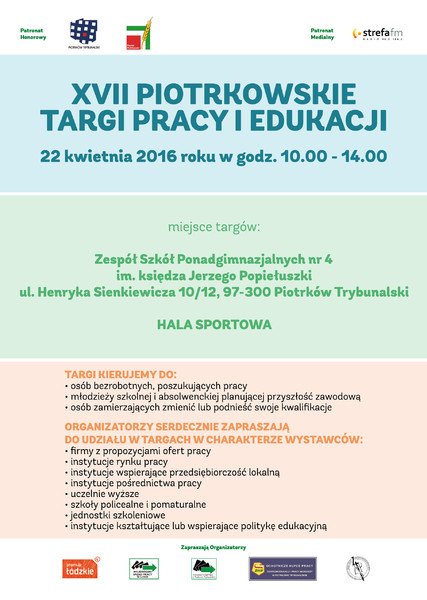 XVII Piotrkowskie Targi Pracy i Edukacji