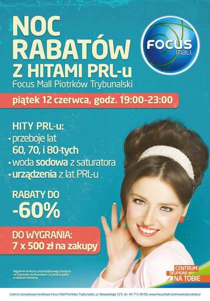 Noc Rabatw z hitami PRL-u w Focus Mall