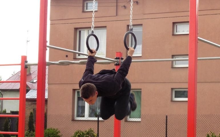 Street workout na placu Wkniarzy 