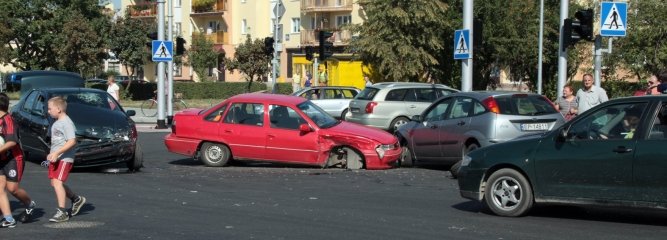 Wypadek na skrzyowaniu Sowackiego-Kostromska