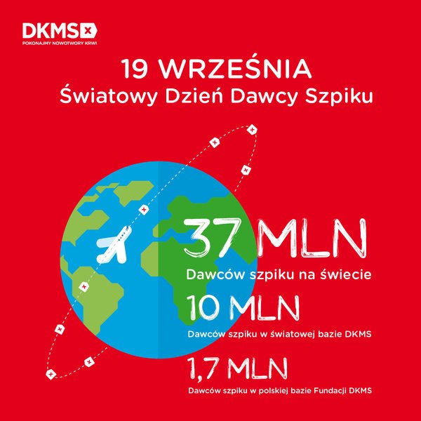 Ponad 37 mln potencjalnych Dawcw szpiku na caym wiecie!  wiatowy Dzie Dawcy Szpiku