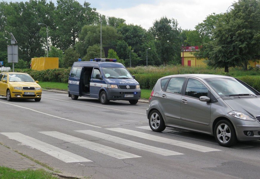 Kolizja na przejciu dla pieszych przy „Chrobrym”