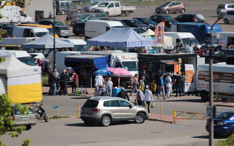 Na sobotniej giedzie spory ruch. Nie wszyscy przestrzegaj obostrze