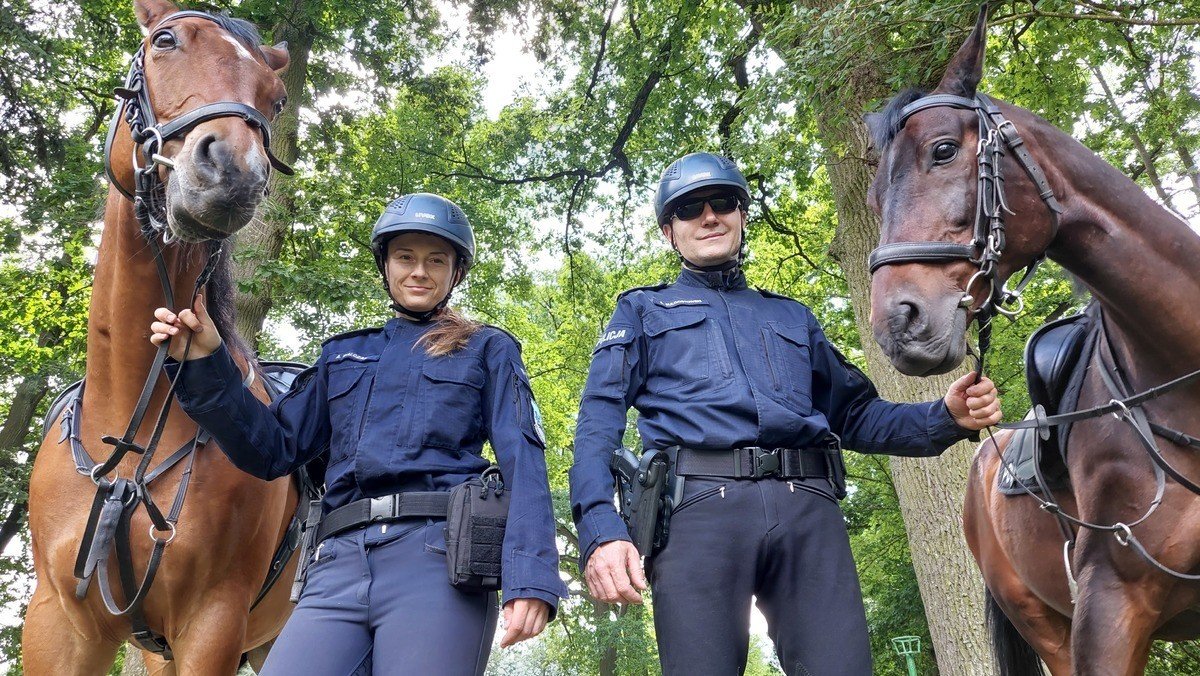 Tomaszowski patrol konny strzee granicy z Biaorusi