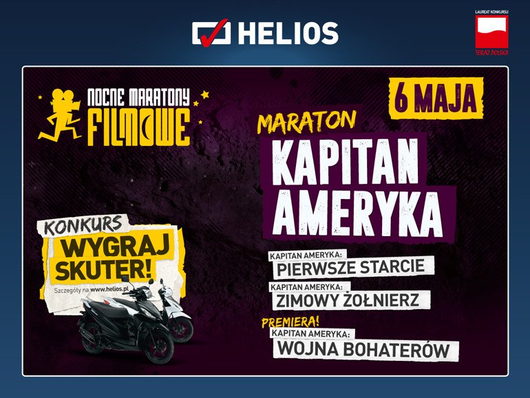 Maraton Kapitana Ameryka w kinie Helios