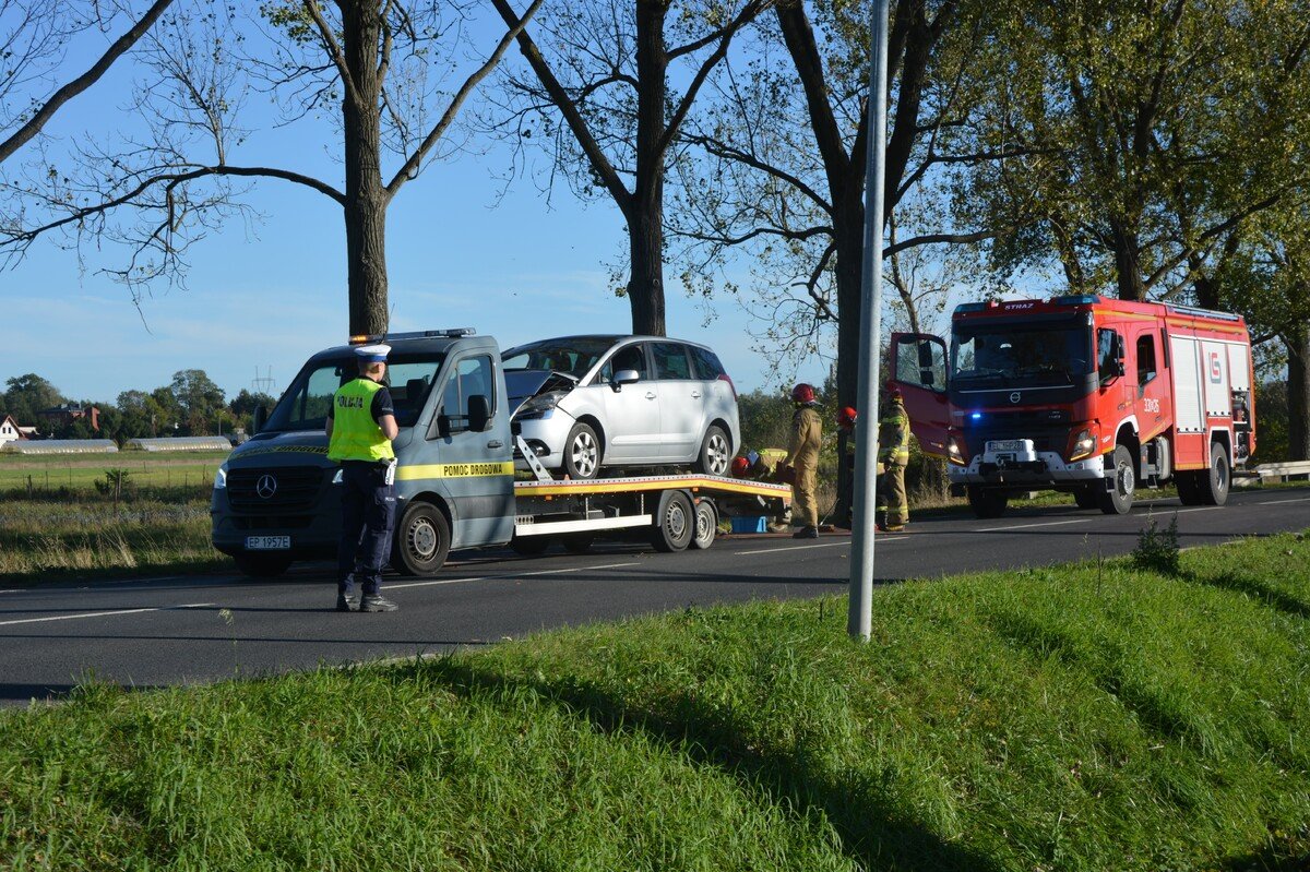 Zderzenie trzech samochodw na dzkiej