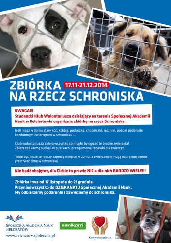 Zbirka na rzecz schroniska w Bechatowie