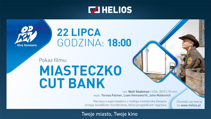 Kino Konesera zaprasza na film „Miasteczko Cut Bank”