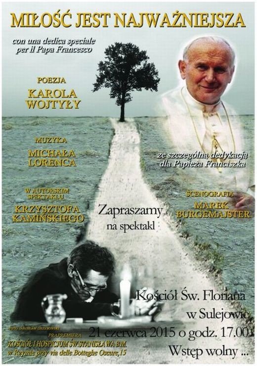 Kamiski bdzie recytowa poezj Wojtyy 