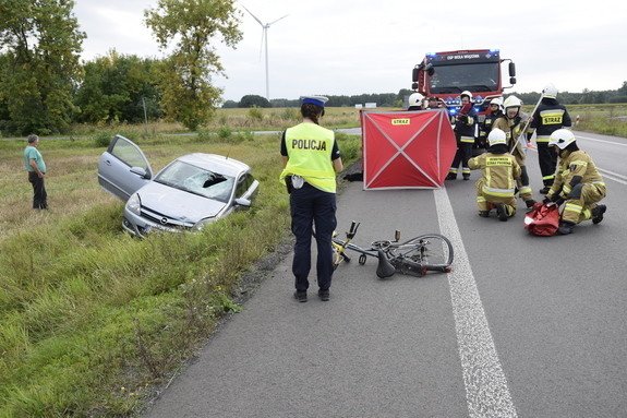 miertelne potrcenie rowerzystki