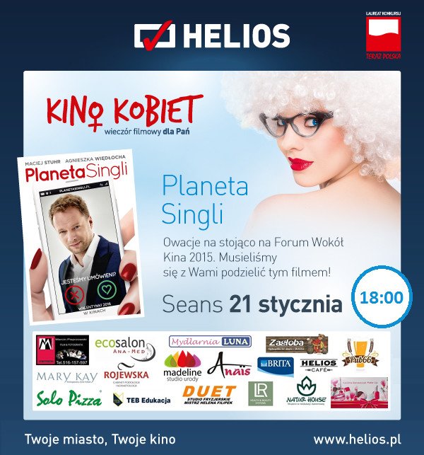 „Planeta singli” w czwartkowym Kinie Kobiet