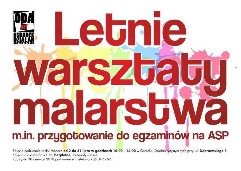 Letnie Warsztaty Malarstwa z ODA 