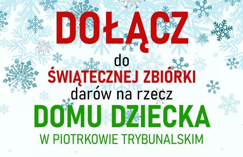 witeczna zbirka dla dzieci z Domu Dziecka