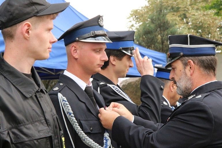 Stuletnia OSP Majkw Duy z pozdrowieniami od papiea Franciszka