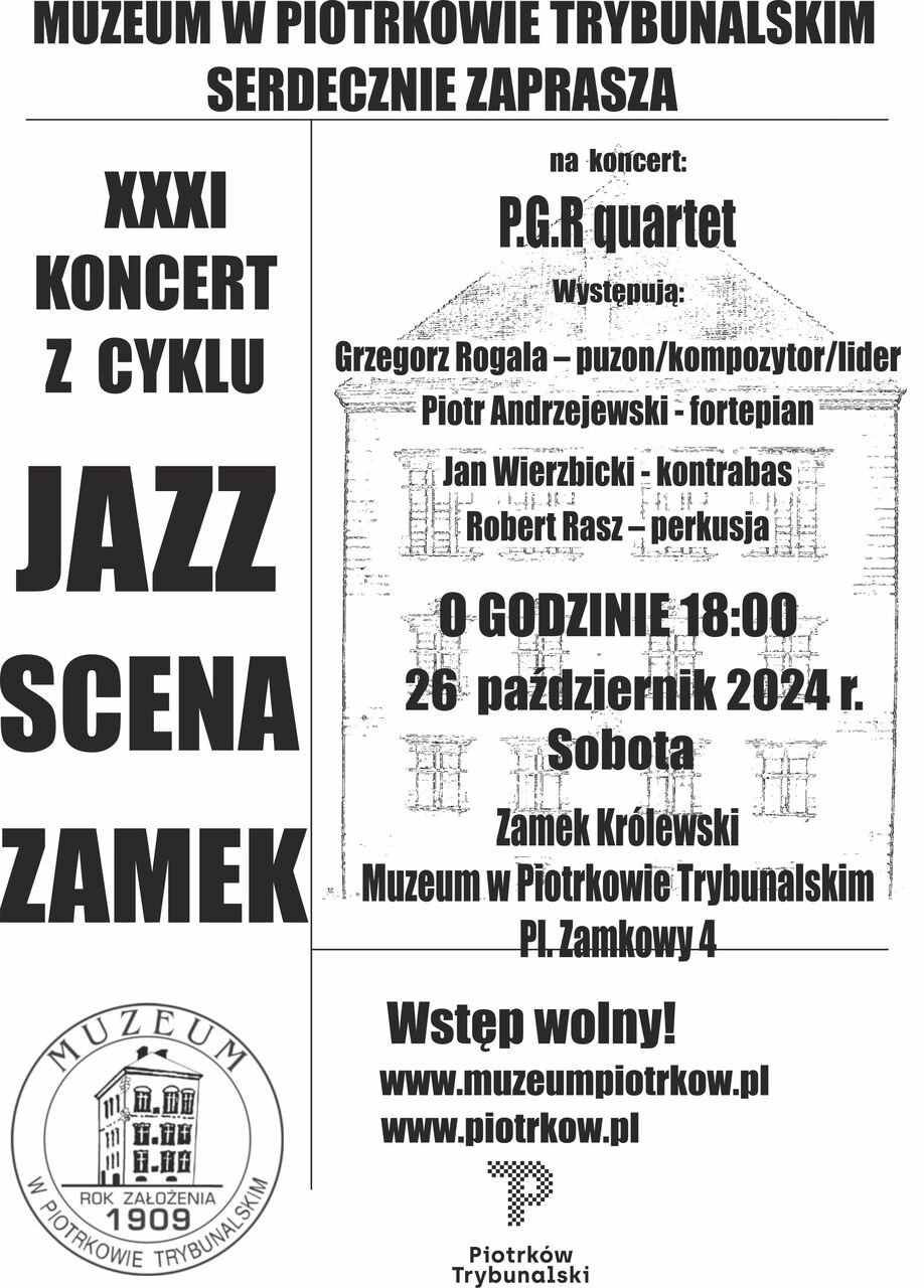 Koncert Jazz Scena Zamek -P.G.R. quartet