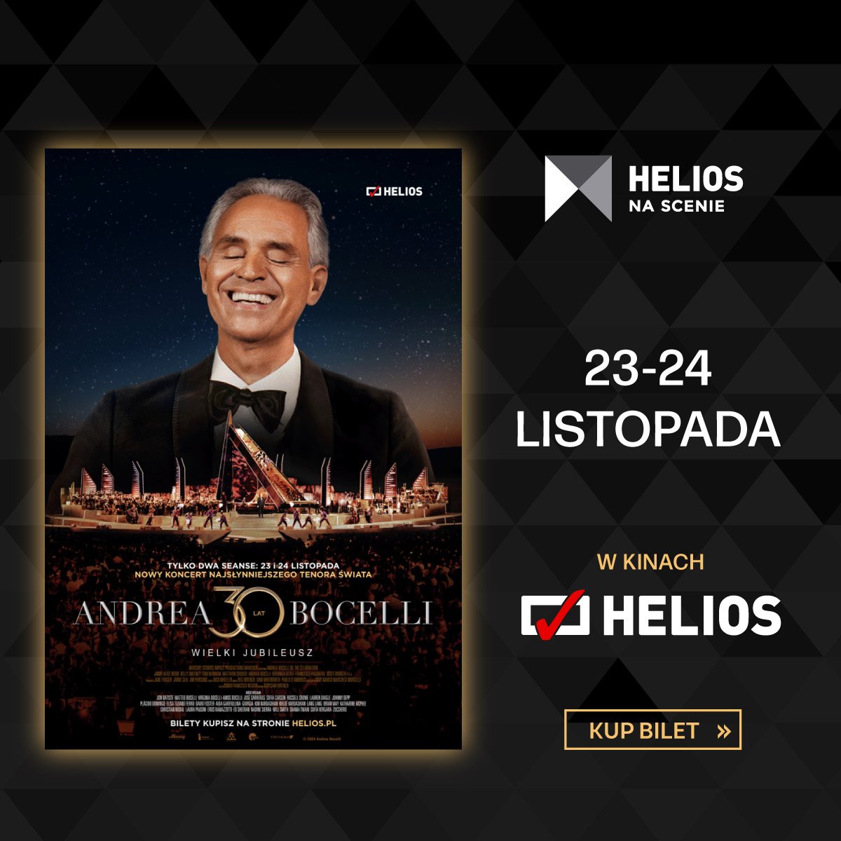 Helios na scenie - Andrea Bocelli