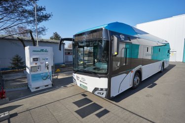 Pilotaowy projekt PKM Jaworzno autobusu zasilanego wodorem Air Products