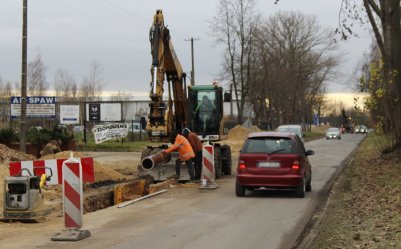 Uwaga na prace drogowe na ulicy Glinianej