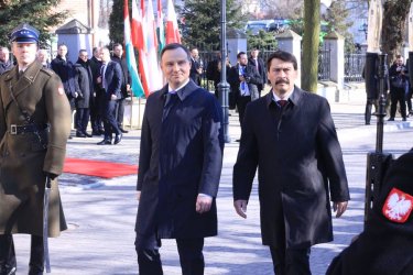 Prezydenci Polski i Wgier w Piotrkowie [GALERIA]