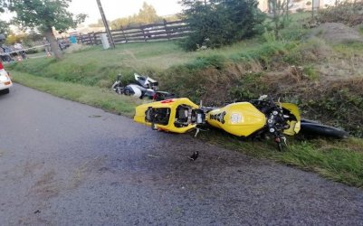miertelny wypadek w Gorzdowie. Motocyklista uderzy w ciarwk