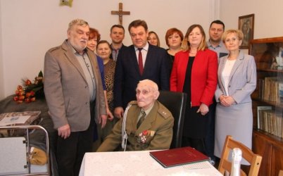 Gmina Wola Krzysztoporska: Podporucznik Jzef Migasiski witowa setne urodziny