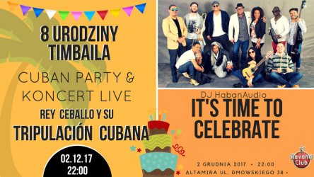 Kubaska fiesta i koncert Rey Ceballo i Tripulacin Cubana w Piotrkowie!