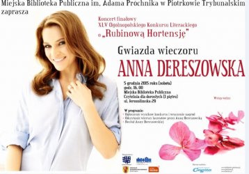 Biblioteka zaprasza na recital Anny Dereszowskiej 