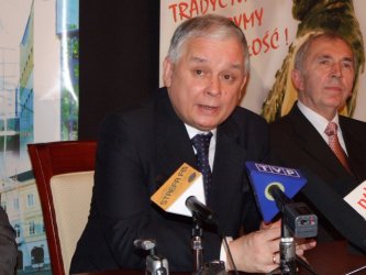 Prezydent RP Lech Kaczyski w Piotrkowie