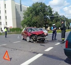 Na Sowackiego zderzyy si auta