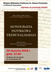 Promocja „Monografii Piotrkowa Trybunalskiego”. Biblioteka zaprasza na spotkanie 