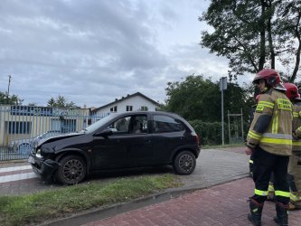 Zderzenie dwch aut na Sulejowskiej