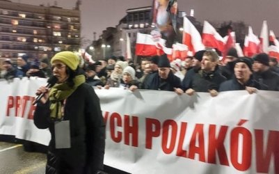 Piotrkowianie na Proteście Wolnych Polaków w Warszawie
