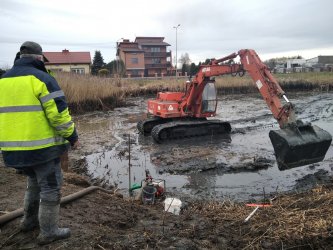 Rozpoczęła się rewitalizacja zbiornika w Bogdanowie
