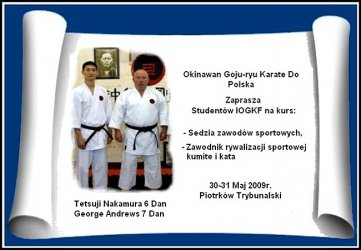 Szkolenie Karate z sensei Tetsuji Nakamura
