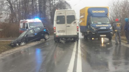Wypadek na drodze Piotrkw-Moszczenica