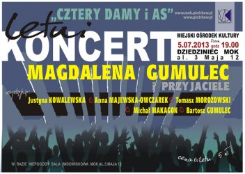 MOK zaprasza na koncert Magdaleny Gumulec