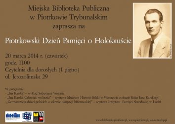 Piotrkowski Dzie Pamici o Holokaucie