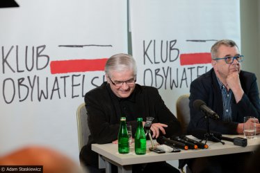 Cimoszewicz i Miecugow na spotkaniu Klubu Obywatelskiego 