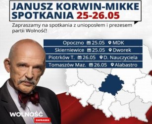 Janusz Korwin-Mikke w Piotrkowie 