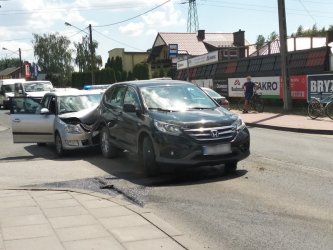 Wypadek na ul. dzkiej w Piotrkowie