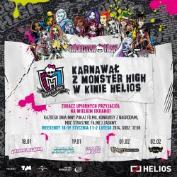 Wielki Karnawa z Monster High w sieci kin Helios!