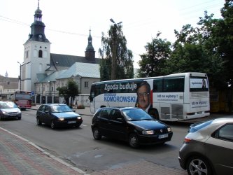 Autobus wyborczy Komorowskiego w Piotrkowie