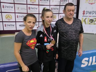 Nikoletta Szewczuk na podium Mistrzostw Polski