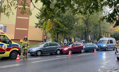 Zderzenie trzech samochodw na Kostromskiej