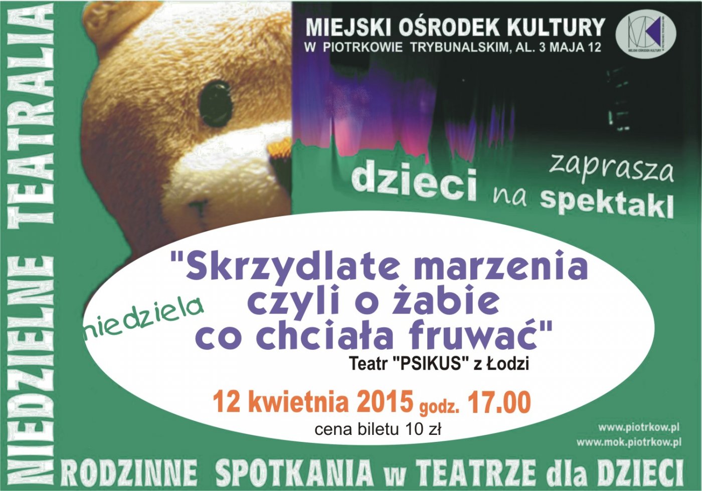Niedzielne Teatralia - spektakl dla dzieci pt. 