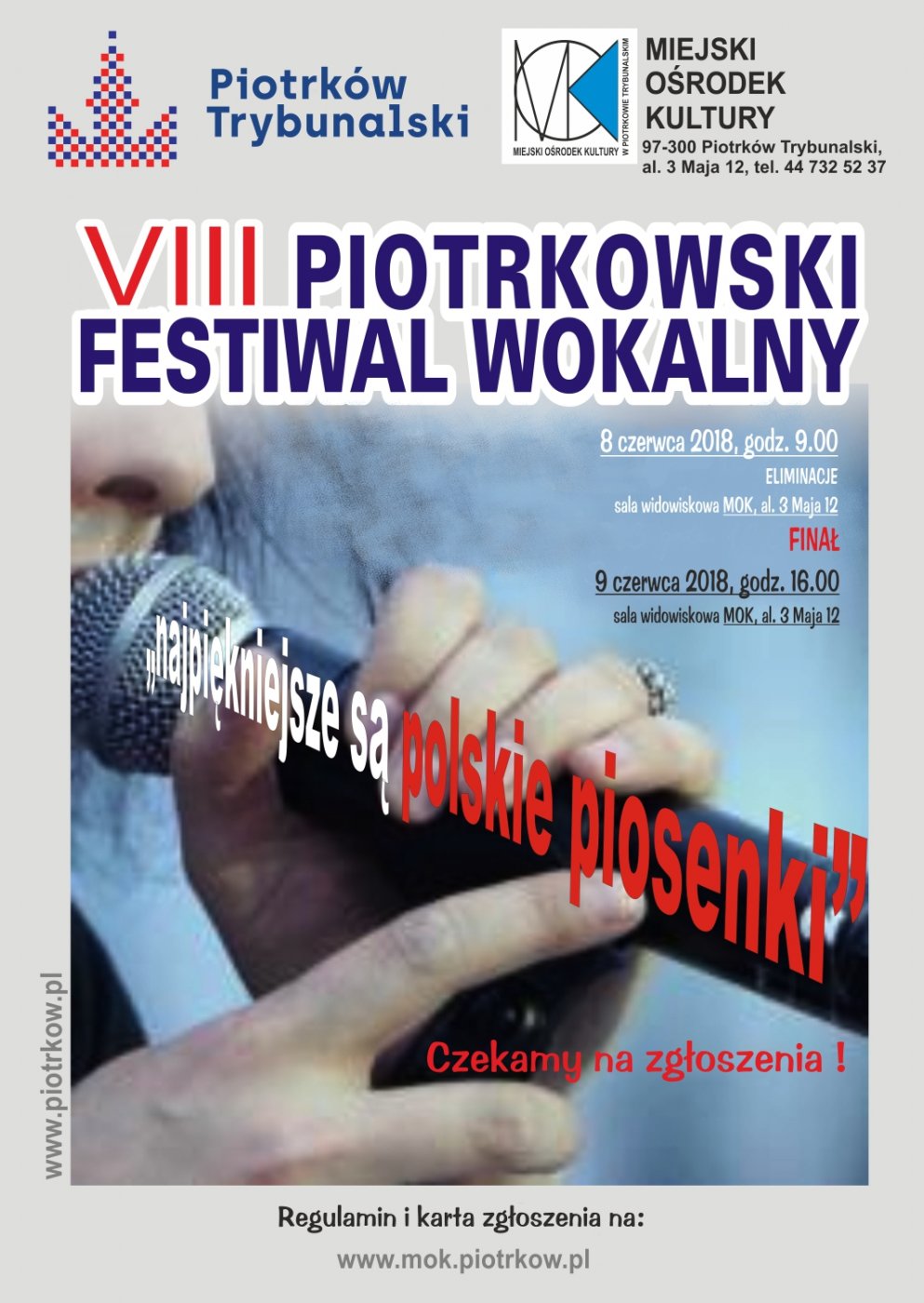 Eliminacje VIII Piotrkowskiego Festiwalu Wokalnego 
