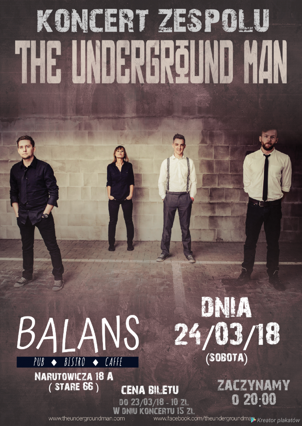 Koncert The Underground Man