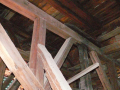 drewniana konstrukcja klatki schodowej wiey farnej