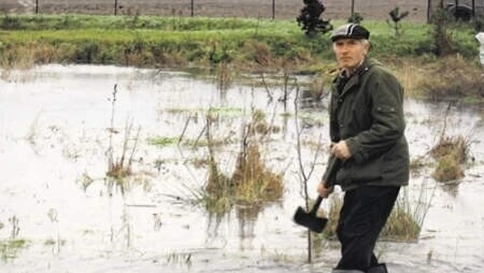 Woda znów zalewa działki mieszkańców Brzeźnickiej