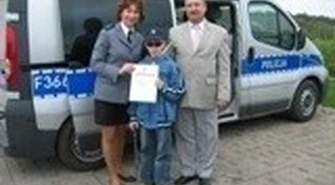 Tomaszów: Policjanci spełnili marzenie niewidomego chłopca 